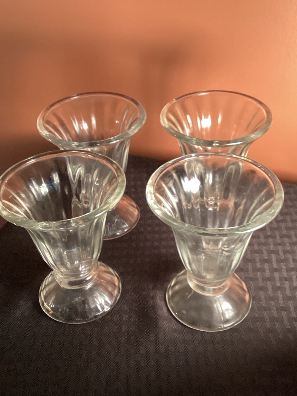 Historic French Lick Resort Glass  Ice Cream Sundae Cups (4) from Indiana